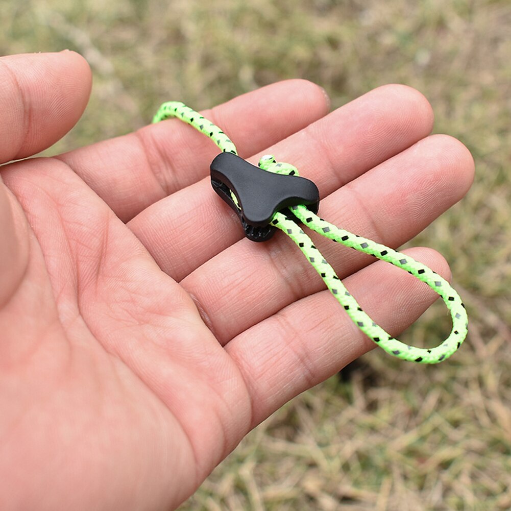 Cheap Goat Tents Camping Tent Rope Buckles Cord Tightener Tools Fastener Adjuster Non Slip Rope Camping Portable Outdoor Elements   
